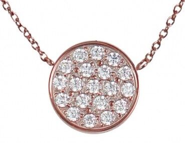 Catena cerchio zirconia rosa