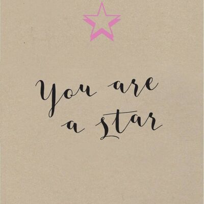 OL31 MOTHER'S DAY YOU ARE A STAR GREETING CARD