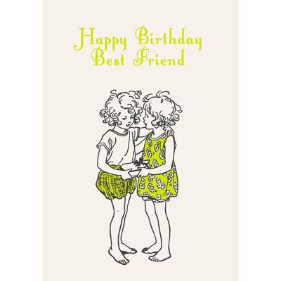 SP08 HAPPY BIRTHDAY BEST FRIEND GREETING CARD