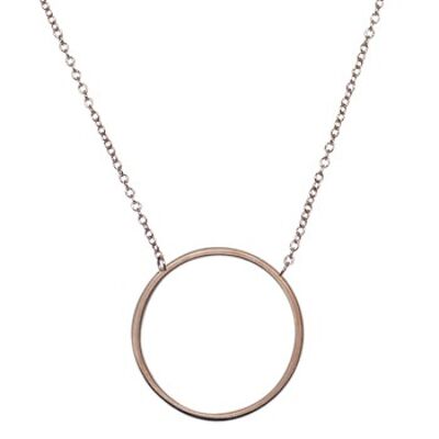 Chain circle open steel rose polished