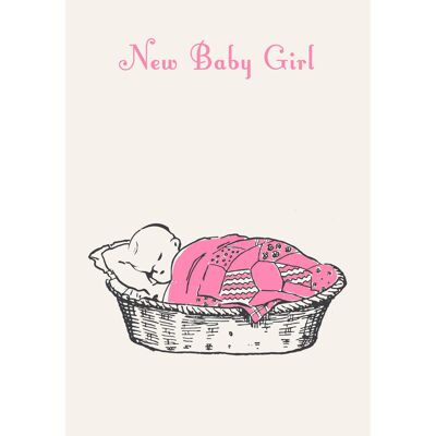 SP11 NEW BABY GIRL GREETING CARD