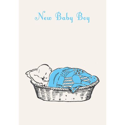 SP12 NEW BABY BOY GREETING CARD