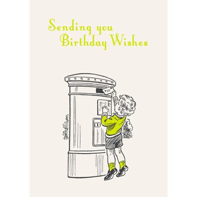 SP34 SENDING YOU BIRTHDAY WISHES GREETING CARD