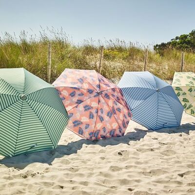 EZPELETA Parasol BEACH Vert Rayures