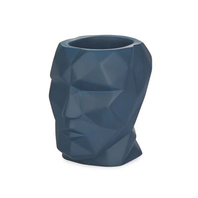 The Head pencil holder blue