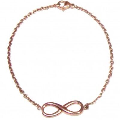 Bracciale infinito, rosa chiaro