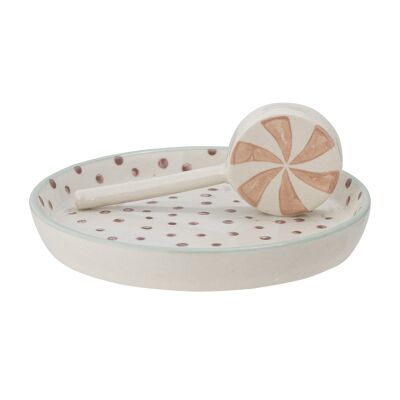 Mylie Tray, Rose, Stoneware