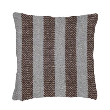 Coussin Nann, marron, coton recyclé 1