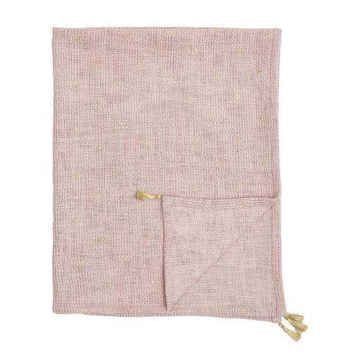 Balder Throw, Rose, Cotton