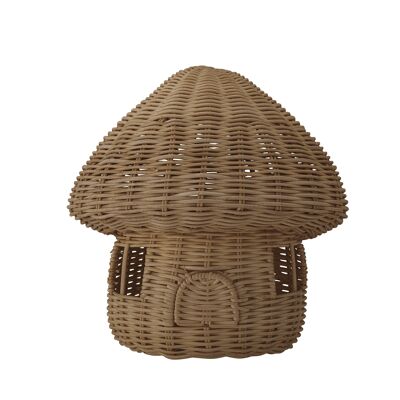 Dodi Dollhouse w/Lid, Brown, Rattan