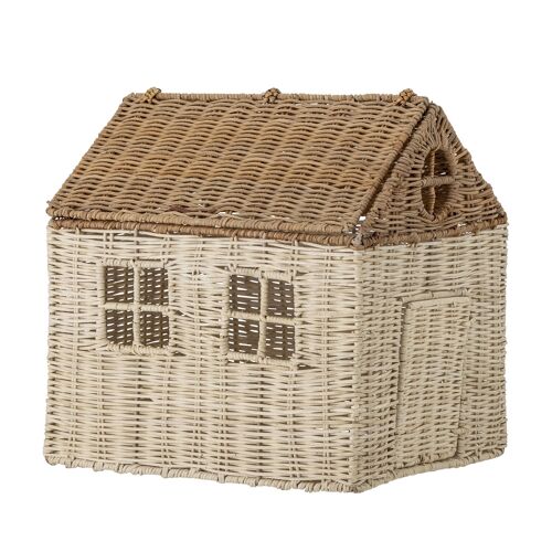 Sigga Dollhouse w/Lid, Nature, Rattan