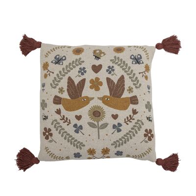 Dorell Cushion, Brown, Recycled Cotton