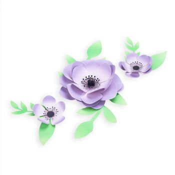 DIY Fleur en papier / Anemone Paper Flower 1