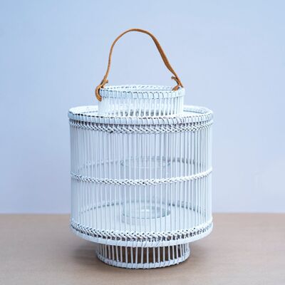 Outdoor White Bamboo Lantern (g8nm84)