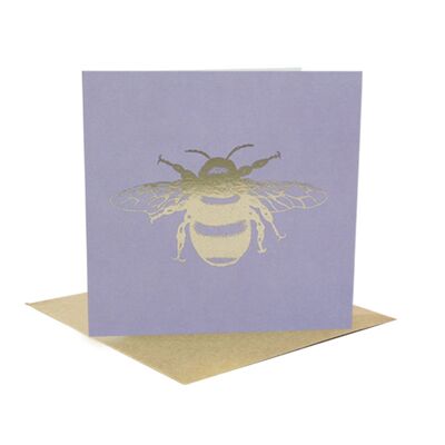 Cartes d'abeilles dorées