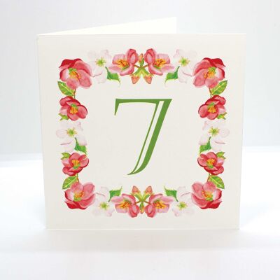 Number Card SEVEN