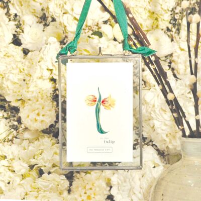 Flower Letter Print T - Tulip Large