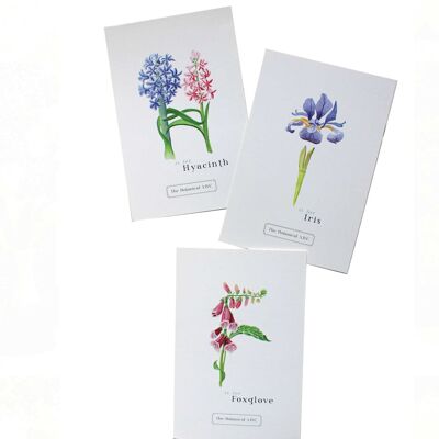 Flower Letter Print S - Sweetpea Small