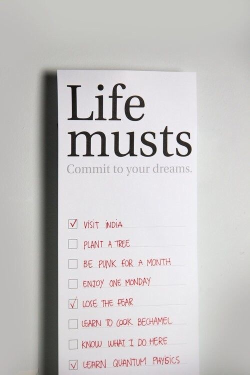 Life musts poster - Octagon Design