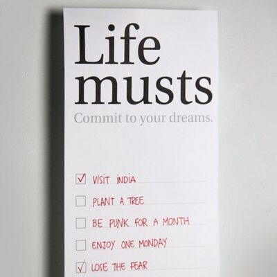 Life musts poster - Octagon Design