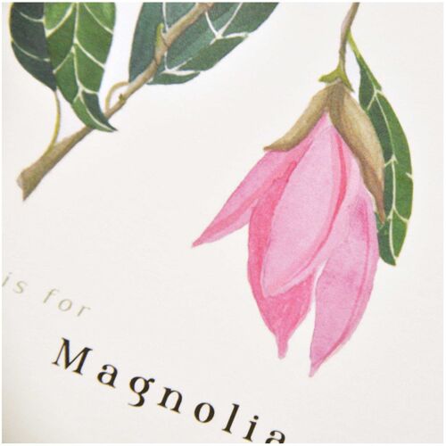 Flower Letter Print M - Magnolia Large