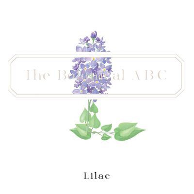 Flower Letter Print L - Lavender Small