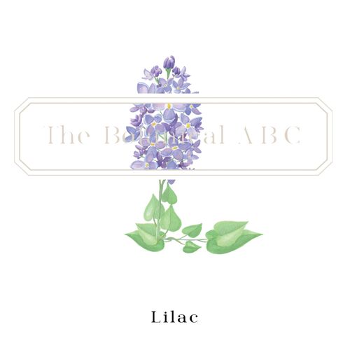 Flower Letter Print L - Lilac Small
