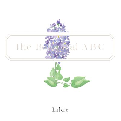 Flower Letter Print L - Lilac Large