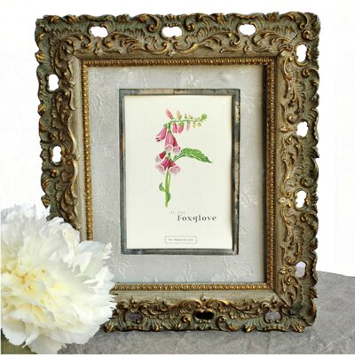 Flower Letter Print F - Forget Me Not Small