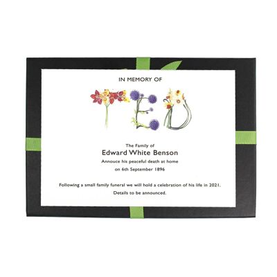 In Memoriam Cards - Box of 25 £18.50