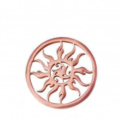 Coin disc sun rose