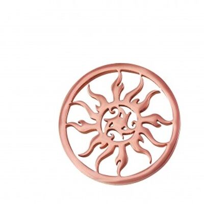 Coin disc sun rose