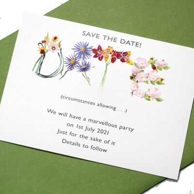Save The Date Card - Box of 50 Cards