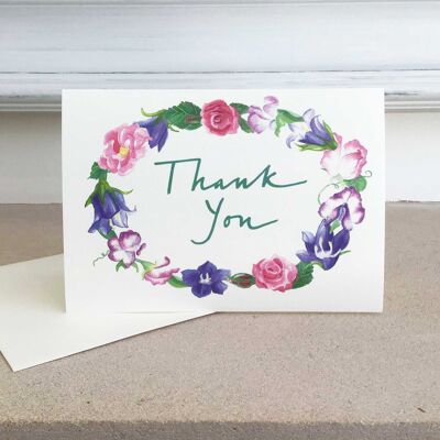 Thank You Garland Card - Twine Tied Pack of 6 Cards £11.00