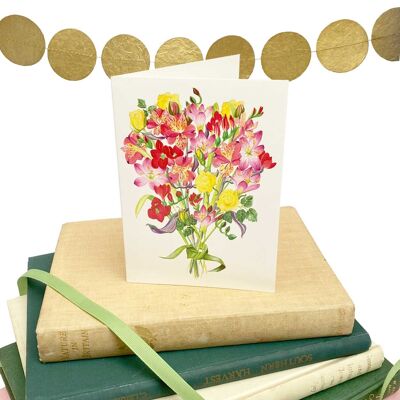 Happy Birthday Posy Card - One Card £2.75