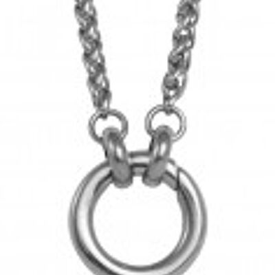 Stainless steel cable chain 80cm with spring ring to open