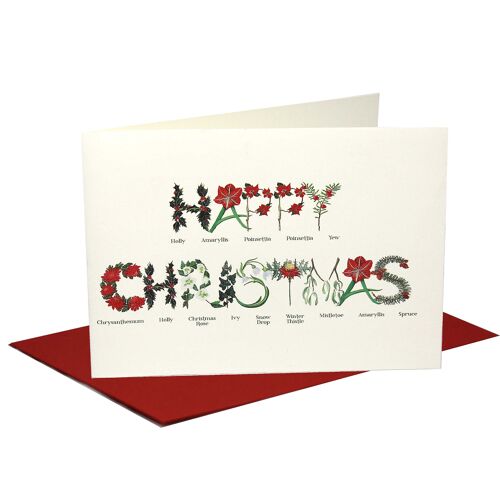 Happy Christmas Card - Pack of 6 Cards