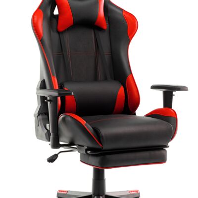 IWMH Rally Gaming Racing Chair Leather with Adjustable Armrest RED