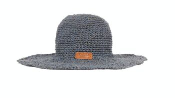 Chapeau en chanvre bleu 2