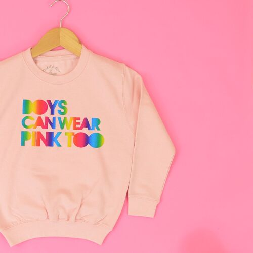 Boys Can Wear Pink Too KIDS Sweatshirt