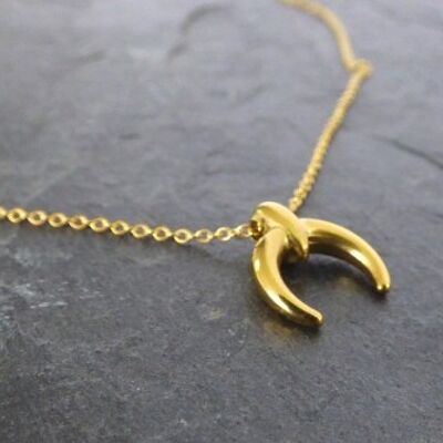 Collier lune or