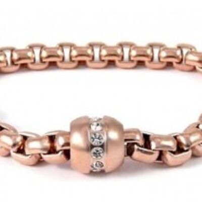 Bracciale con chiusura magnetica rosa