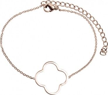 Bracciale fiore rosa aperto