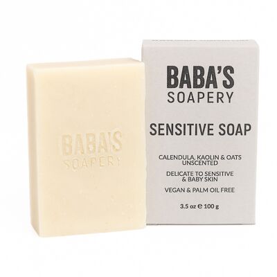 Soap Sensitive - inodore, con calendula, argilla e avena