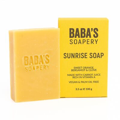 Soap Sunrise - succo di carota, arancia dolce, bergamotto e chiodi di garofano