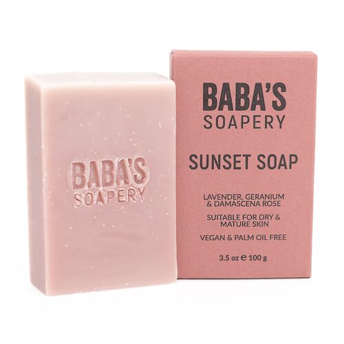 Soap Sunset - Damascena rose, lavender and geranium