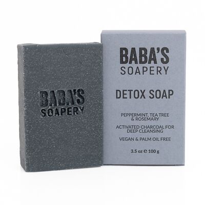 Soap Detox - activated charcoal, peppermint, tea tree and rosemary