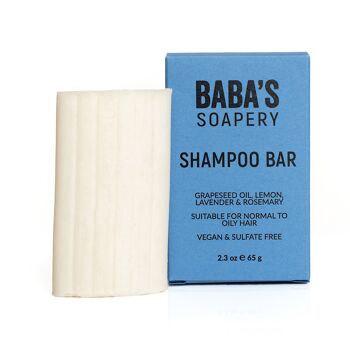 Barre de shampoing à l'huile de pépins de raisin - pour cheveux normaux à gras