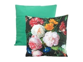 Housse de coussin, 45x45 cm, De Heem, nature morte aux fleurs 1