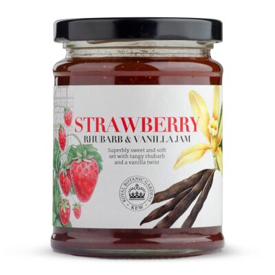 Confiture de fraises, de rhubarbe et de vanille Kew